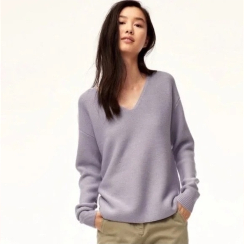 Aritzia Wilfred Free Purple Wolter Sweater In Size Xs